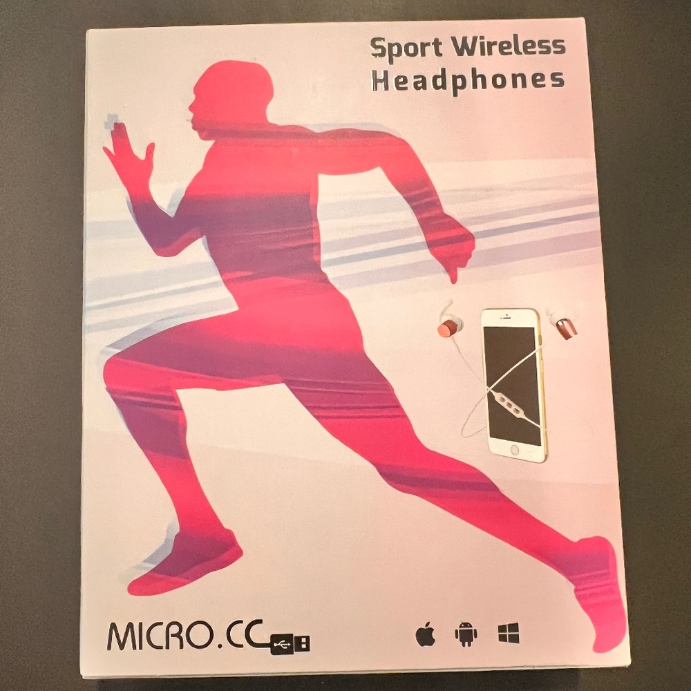 Sport Bluetooth wireless earbuds Headphones - NEW